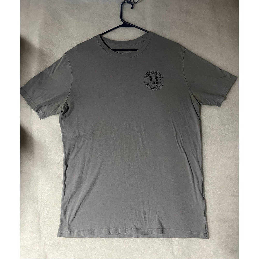 Under Armour Salt Water Division Shirt Short Sleeve Fishing Men's Size Large